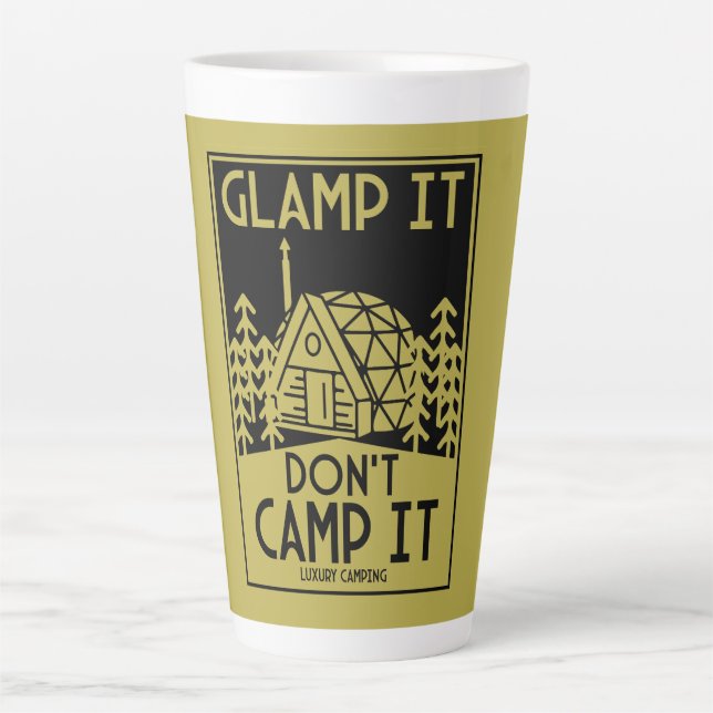Luxury Glamping Latte Mug (Front)