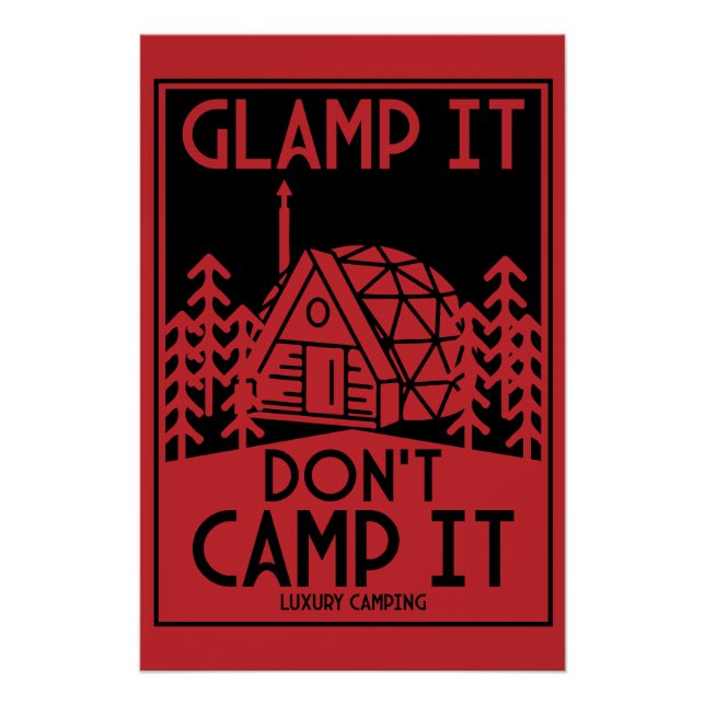 Luxury Glamping Poster (Front)