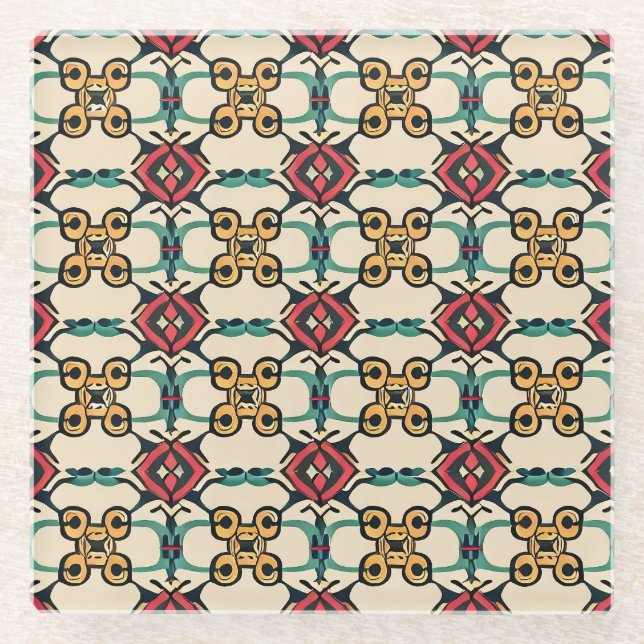 Luxury Glass Coaster (Front)