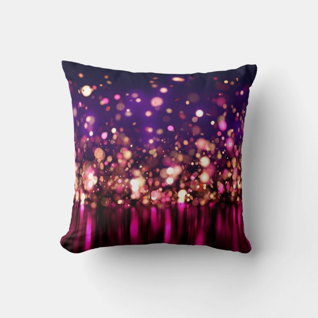 Luxury glitter background with glow. cushion (Front)