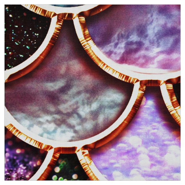 Luxury Glitter Mermaid Scales - Multicolor Fabric (Swatch)