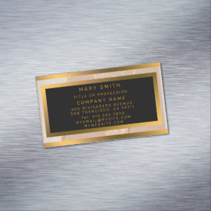 Luxury Glitter Rose Gold Magnetic Business Card
