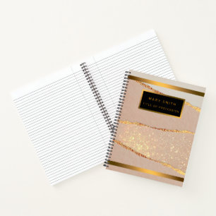 Luxury Glitter Rose Gold Notebook
