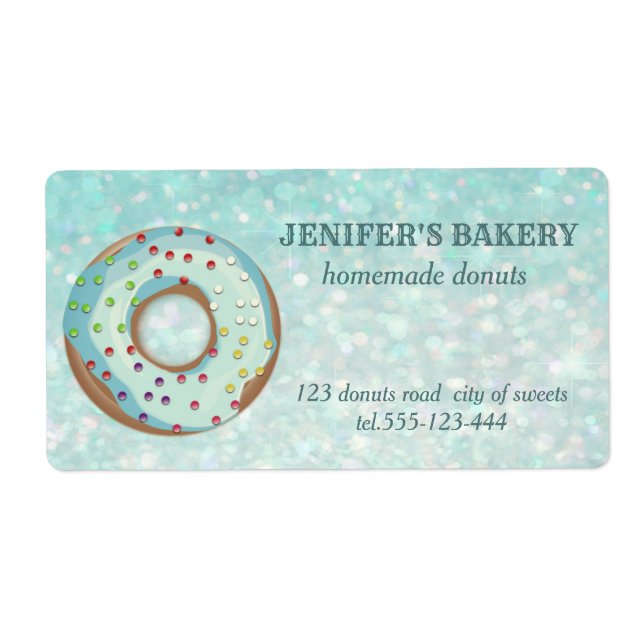 Luxury glittery homemade doughnuts and sweets (Front)