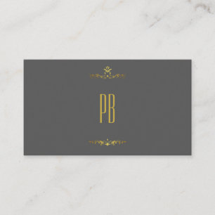 Luxury Gold Anthracite Professional Business Card