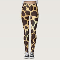 Luxury Gold Brown Giraffe Animal Print Pattern