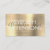 Luxury Gold Brushed Metal Eyelash Extensions