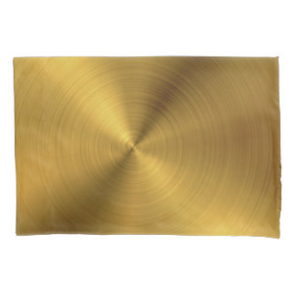 Luxury Gold Brushed Metal Texture 6 Pillowcase