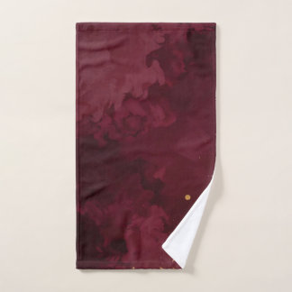 Luxury Gold Burgundy Trendy Collection Bath Towel Set