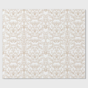 Luxury Gold Damask Seamless Wrapping Paper