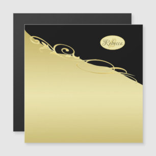 Luxury gold decorative on gold & black, Monogram