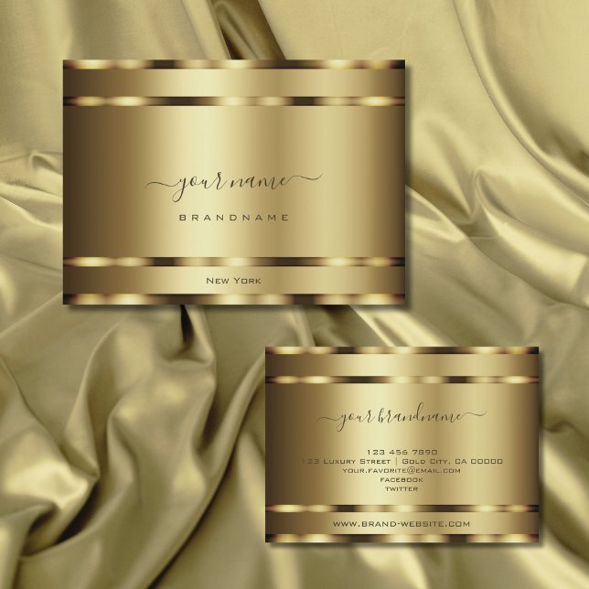 Luxury Gold Effect Professional and Glamourous Business Card (Creator Uploaded)