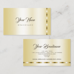 Luxury Gold Effect Template Professional Marketing Business Card