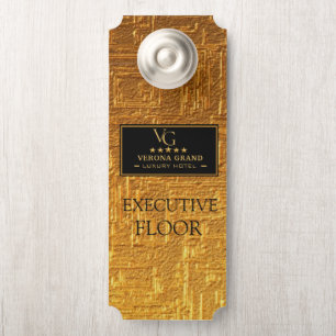 Luxury Gold Executive Floor Door Hanger