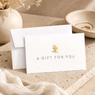 Luxury Gold Floral Boutique Gift Certificate