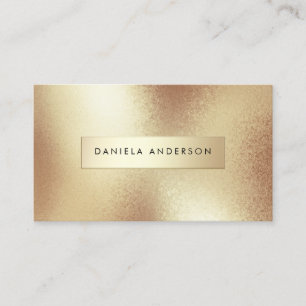 Luxury Gold Foil Textures Modern Business Card