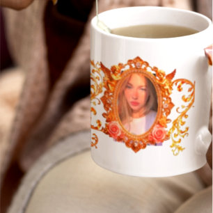 Luxury Gold Frame for Your Photos Personalised C Coffee Mug