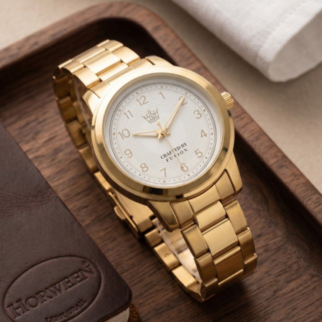 Luxury Gold Fusion Crown Watch - Elegant (Creator Uploaded)