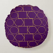 Luxury Gold Geometric on Royal Purple