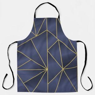 Luxury gold geometric seamless pattern apron
