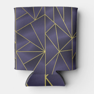 Luxury gold geometric, vintage background. can cooler