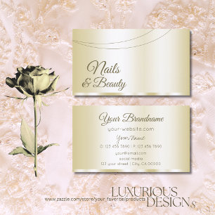 Luxury Gold Glamourous Professional and Simple  Business Card