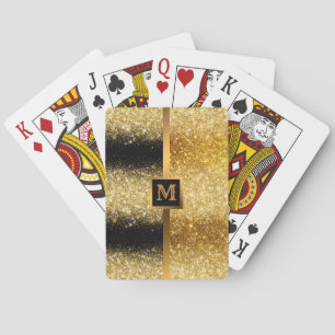 Luxury Gold Glitter Bicycle Playing Cards