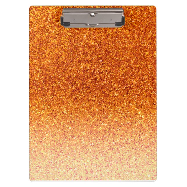 Luxury Gold Glitter Clipboard (Front)