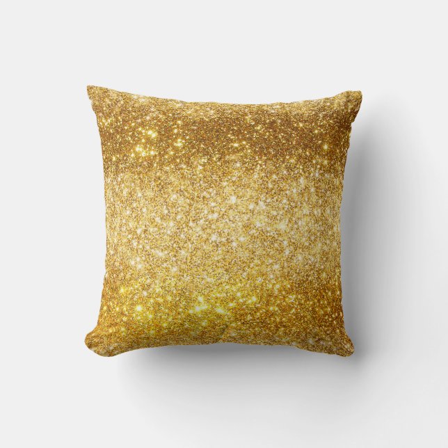 Luxury Gold Glitter Cushion (Front)