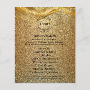 Luxury Gold Glitter Flyer
