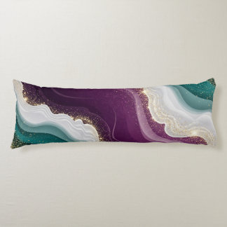 Luxury Gold Glitter Marble Pattern Body Cushion