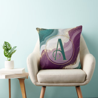 Luxury Gold Glitter Marble Pattern Cushion