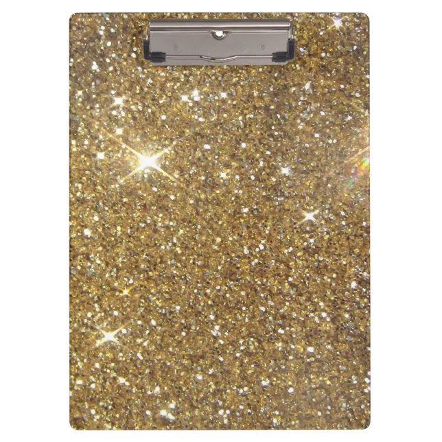 Luxury Gold Glitter - Printed Image Clipboard (Front)