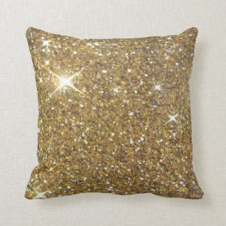 Luxury Gold Glitter - Printed Image Cushion