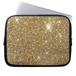 Luxury Gold Glitter - Printed Image Laptop Sleeve