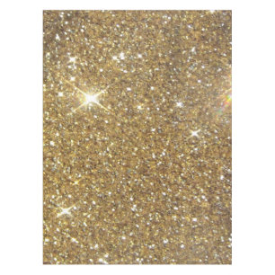 Luxury Gold Glitter - Printed Image Tablecloth