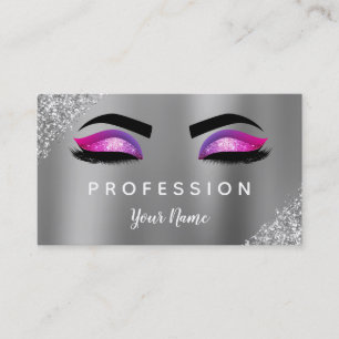 Luxury Gold Glitter Sparkle Makeup Artist Business Card