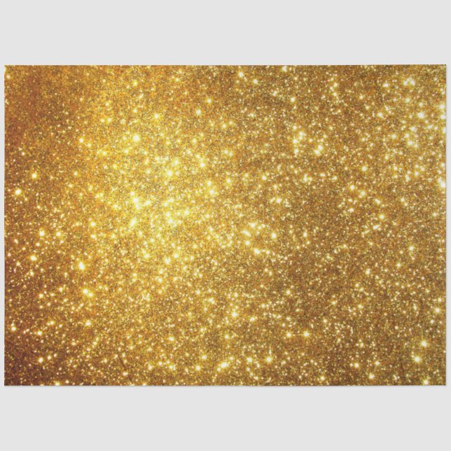 Luxury Gold Glitter Tissue Paper (Front)