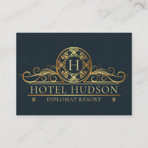 Luxury Gold Hotel Business Card