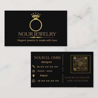 Luxury Gold Jewellery Business Card