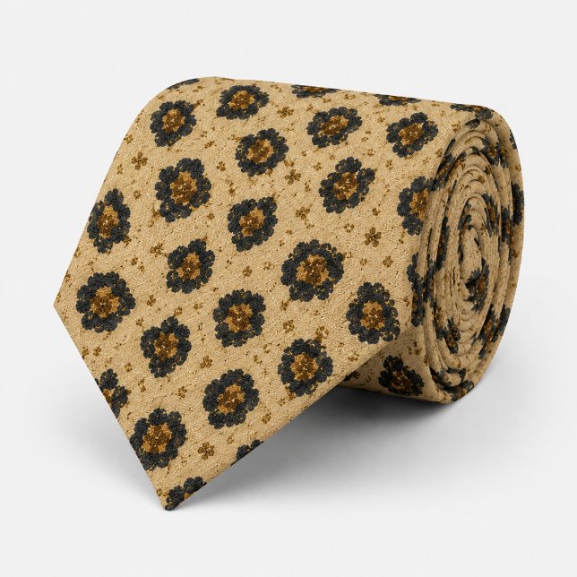 Luxury Gold Leopard Print Pattern Elegant  Tie (Creator Uploaded)