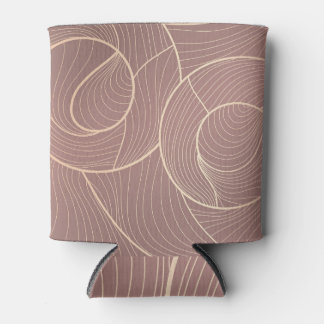 Luxury Gold Lines Pattern Background Can Cooler