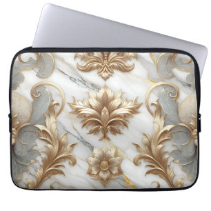 Luxury Gold & Marble Laptop Sleeve