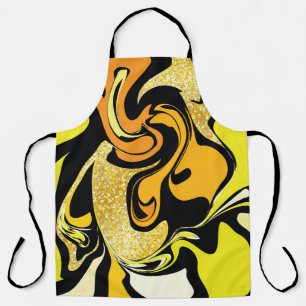 Luxury gold marble texture apron
