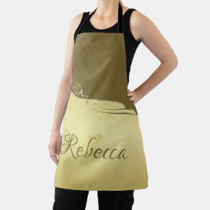 Luxury gold metal decorative on Military gold Apron