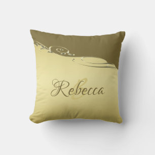 Luxury gold metal decorative on Military gold Cushion