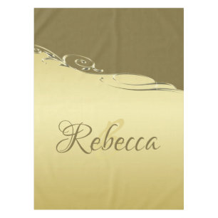 Luxury gold metal decorative on Military gold Tablecloth
