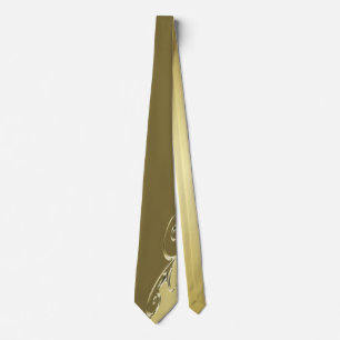 Luxury gold metal decorative on Military gold Tie