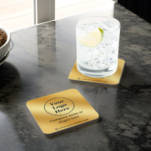 Luxury gold metallic coaster