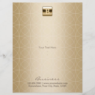 Luxury Gold Monogram Geometric Elegant Flyer